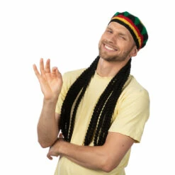Rasta Hat With Dreadlocks