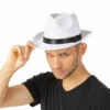 Deluxe Gangster Hat, White -Snazaroo Sales st4711 144 c8d24d86d3