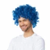 Afro Wig, Blue