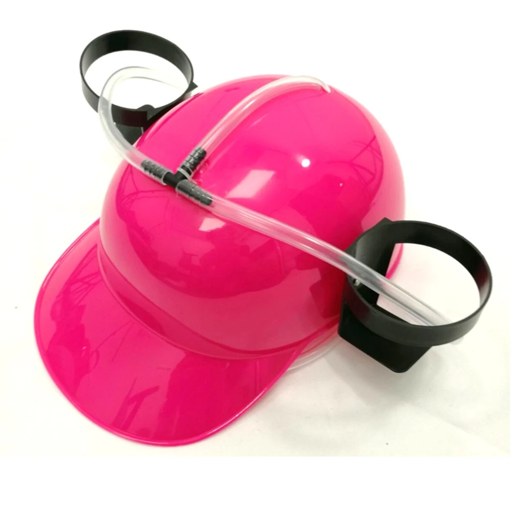 Drinking Beer Hat, Pink 3 Drinking Beer Hat, Pink