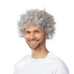 Afro Wig, Grey