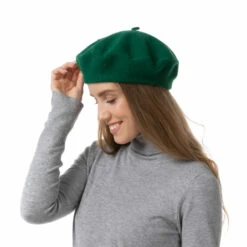 Beret Hat, Dark Green